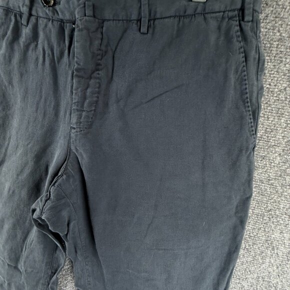 PT Torino Pants Women Cotton Linen Lyocell Blue Easy Fit 50 Adult ACTL 32X34 - Picture 3 of 16